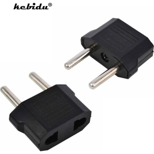 Kebidu 10pcs US to EU AC Power Plug Convertor Adapter Home Travel Universal AU US UK Europe EURO Wall charger Socket Converter