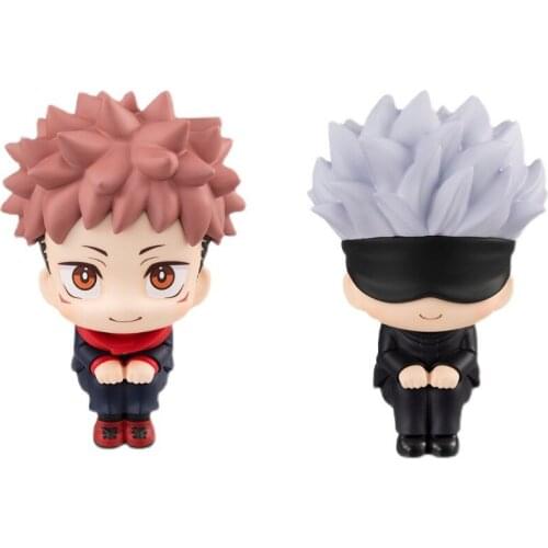10cm Q Version Anime Figure Toys Anime Jujutsu Kaisen Figure Yuji Itadori Gojo Satori PVC Action Figure Toys Kid Gift