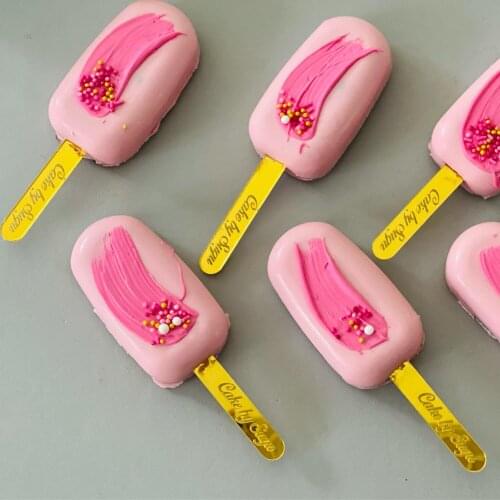 24 Pcs Personalized Baby Baptism Name Custom Ice Cream Sticks, Popsicle Sticks, Baby Showers, Cumpleanos, Baked Birthday Decora