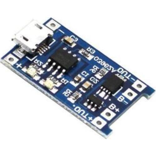 5PCS Micro USB 5V 1A 18650 Lithium Battery Charger Board With Protection Module