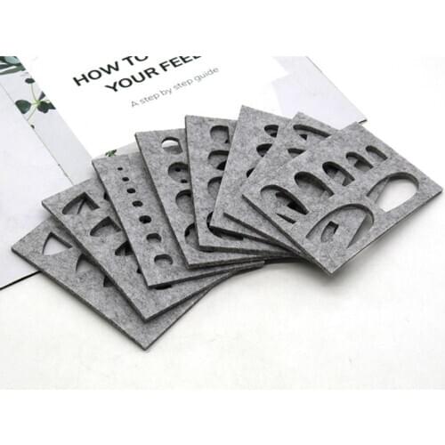 8pcs Wool Felt Mold Needle Felting DIY Craft Stencil Applique Handicraft Shaping