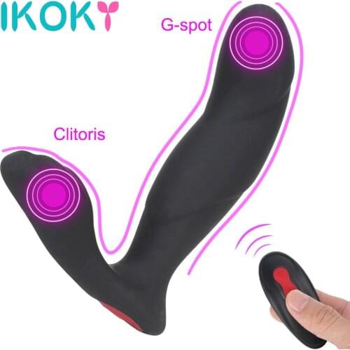 IKOKY 9 Modes G-Spot Clitoris Stimulation Male Butt Plug Sex Toy For Men Woman Anal Vibrator Prostate Massager Anus Vibrating