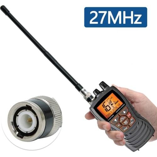 27MHz BNC Connector Antenna CB Radio Antenna Compatible with Cobra Midland Uniden Anyton Handheld Portable Radio