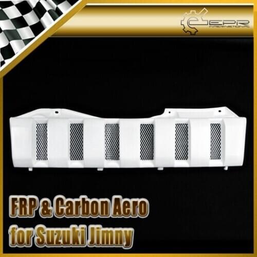 Car Accessories For Suzuki Jimny FRP Fiber Glass Type C Front Grille Fiberglass Grill Mesh Racing Auto Body Kit Bumper Trim