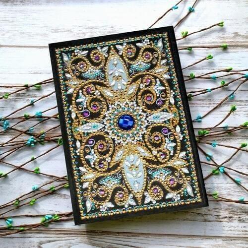 64 Pages A5 Notebooks 5D DIY Diamond Painting Special Shape Diary Book Diamond Embroidery Cross Stitch Rhinestones Decor Gift