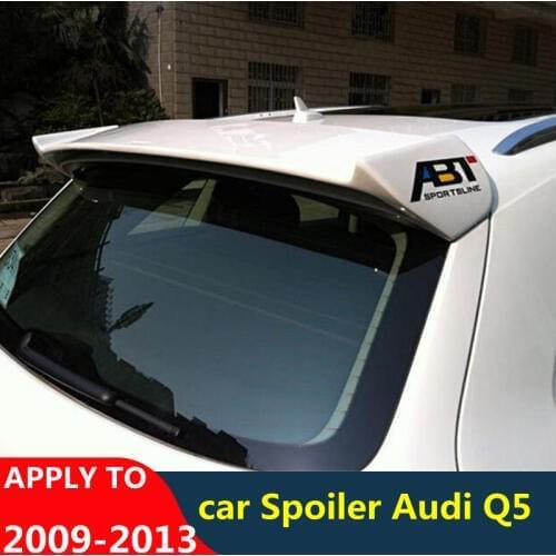 CEYUSOT FOR Roof Spoiler Accessories Audi Q5 Real Carbon Fiber Rear Lip Wing Tail CAR Rear Window ABT Decorative Parts 2009-15