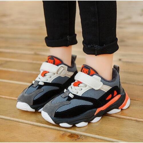 Children Casual Sport Shoes Baby Boys Girls Soft Sneakers Kids Hook Child Leather Running Shoes Soft Canvas Shoes