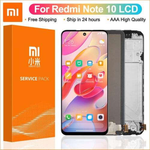 6.43'' New Original For Xiaomi Redmi Note 10 4G LCD Display Touch Screen Digitizer Assembly for Note10 M2101K7AI M2101K7AG lcd