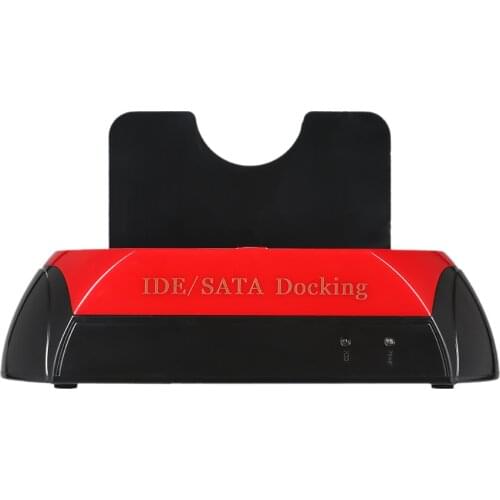 HDD Docking Station Dual Hard Disk Drive Docking Station Base for 2.5 Inch 3.5 Inch IDE/SATA USB 2.0 HDD Docking Station