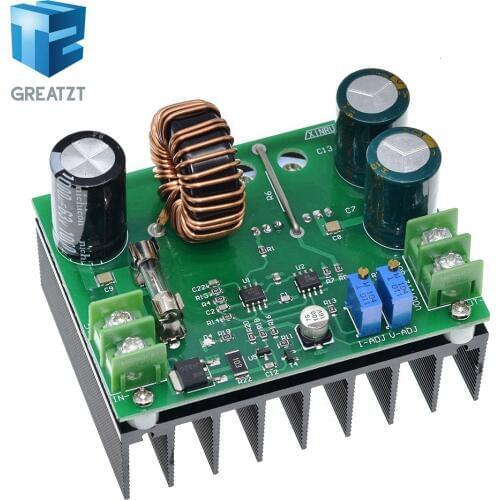GREATZT 600W Boost Module Power supply DC-DC step up Constant Current Voltage 9v-60V to 12v-80V 48V 72V Booster converter