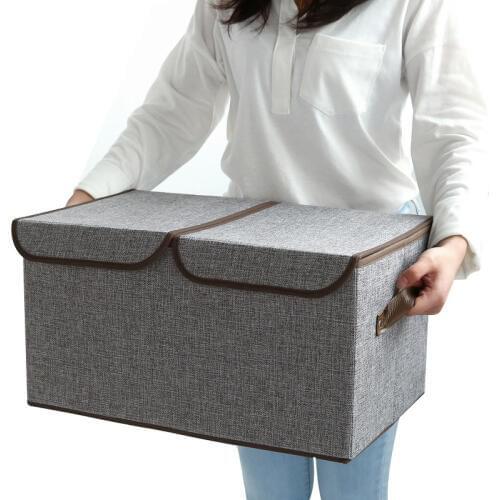 Canvas Make Up Brush Cosmetic Stationery Book And Magazine Storage Basket Brief Home Debris Clothing Compartmentalization Box