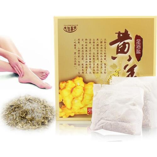 Ginger Foot Bath Powder Chinese Foot Bath Spa Bubble Foot Cleaning Natural Plants Ginger Extract FE64