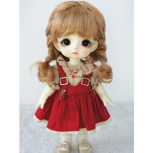 JD571 Fashion BJD Synthetic mohair doll wig for 1/12 1/8 1/6 doll Size 4-5inch 5-6inch 6-7inch doll hair BJD doll accessories