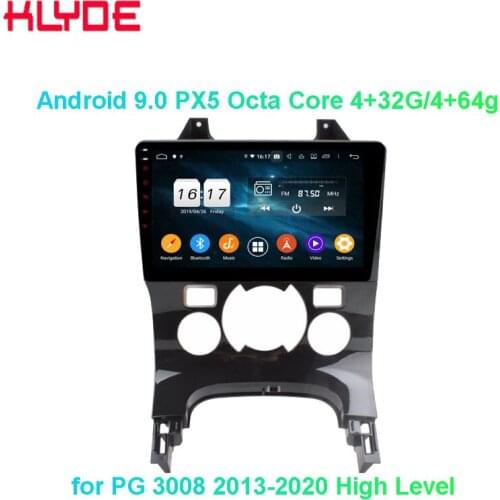 KLYDE KD-1994 high quality android 9 octa core gps navigation for PG3008 2013 2014 2015 2016 2017 2018 2019 2020 High Level