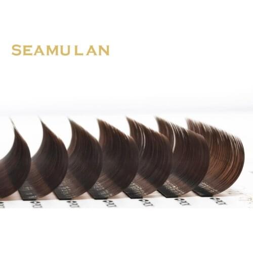 Brown Eyelash Extension Maquillaje Makeup Individual Eyelashes High Quality Soft Natural Synthetic Mink lashes