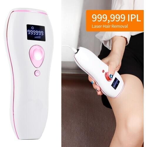 999999 Flash IPL Laser Epilator Device Hair Removal 5 Levels Photon Permanent LED Display Smart Sensor Facial Body Hair Trimmer
