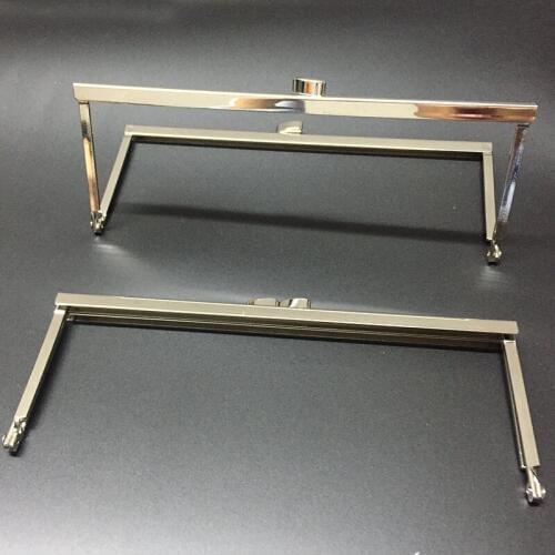 Metal Purse Frame Handle 8"x 3" Nickel
