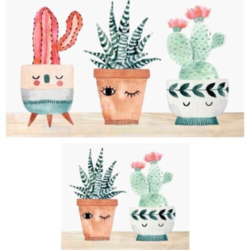 Digital Three Cactus 2li Bathroom Mat Set Toilet Seat Pad 0456 01