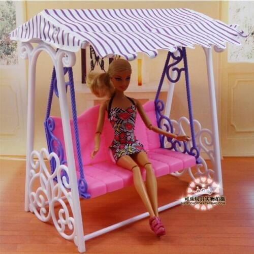 For barbie swing Doll furniture accessories Swing Entertainment series dining Princess dollhouse accessories Furniture Set