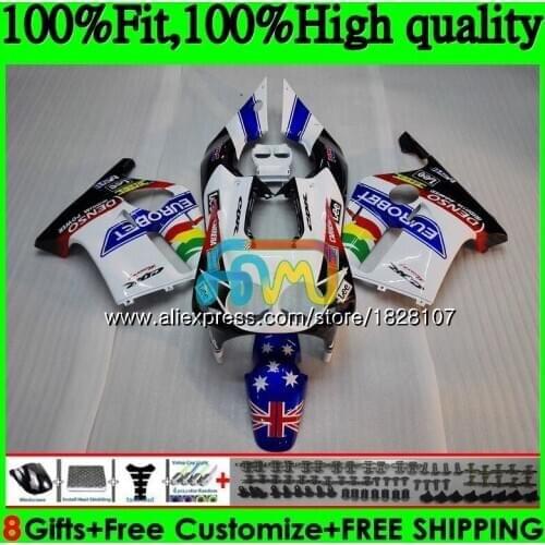 OEM Injection For HONDA CBR 250RR CBR250RR 90 91 92 93 94 143BS.48 MC22 Blue white CBR250 RR 1990 1991 1992 1993 1994 Fairing