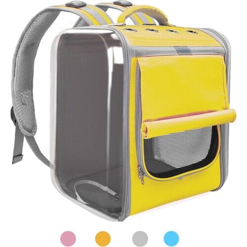 Pet Carrier Bag Cat Travel Bag Breathable Foldable Large Capacity Oxford Fabric Bag Portable Outdoor Carrier Transparent Bags