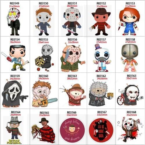 Planar Resin Flatback Cartoon Monsters DIY Crafts Supplies Phone Shell Handmade Material 30pcs/lot Accessories