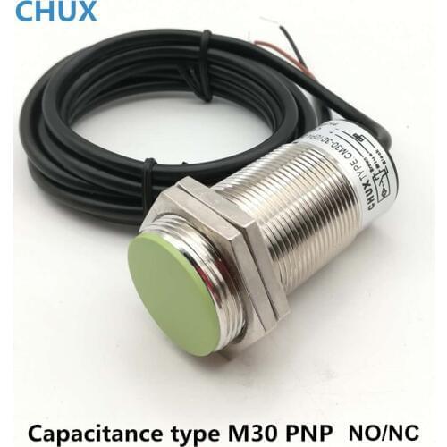 PNP Proximity Switch Capacitance Type 24V DC M30 NO/NC CM30-10-DPC IP67 10mm Detect Distance Motion Sensor
