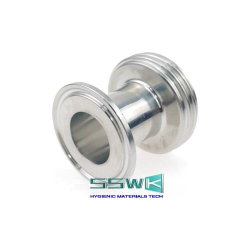 Sanitary DIN11851 to 1" 1.5" Tri Clamp Adapter Male Thread x TC Stainless Steel SS304 Food Grade