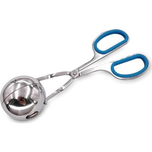 Meat Baller Non-Stick Meatball Maker with Anti-Slip Rubber Handles Stainless Steel Meat Baller Tongs Cooking Tool M56