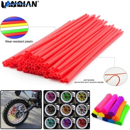 Universal 72 PC Motorcycle Dirt Bike Wheel Spoke Skins For Honda CR CRF SL XR CRM 80 85 150 230 250 450 X R MOTARD AR CRF1000L