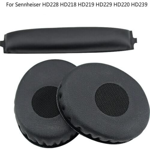 High-quality Headset Foam Cusion Replacement for Sennheiser HD228 HD218 HD219 HD229 HD220 HD239 Earpads Soft Protein Sponge Set