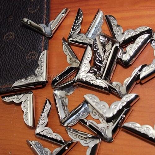 12PCS Decorative Antique Metal Book Scrapbooking Notebook Albums Menus Folders Corner Protectors