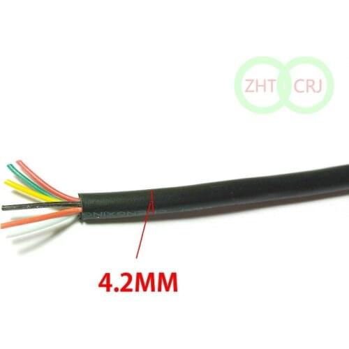 1 Reel 10M CABLE, 28AWG, 6CORE, PVC Cable 300V 80 degree centigrade cable