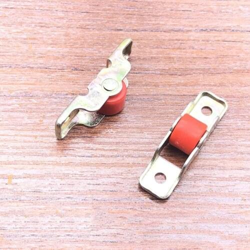 10pcs/lot Silent Screen Window Pulley Double Groove Roller Left and Right Doors and Windows Sliding Pulley Furniture Accessories