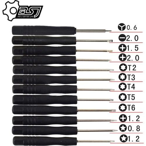 12PCS Cross Head Mini Phillips Screwdriver For iPhone Samsung Huawei Cell Phone Repair Tools Screw Driver