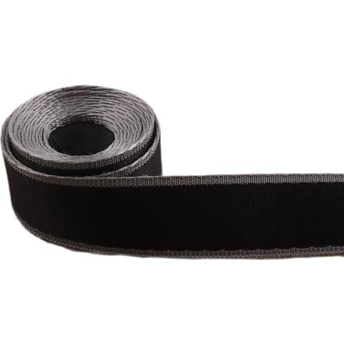 25mm Gray Black Striped Cotton Webbing 1 inch Key Fobs webbing by the yard Belt Webbing Strap trim soft webbing