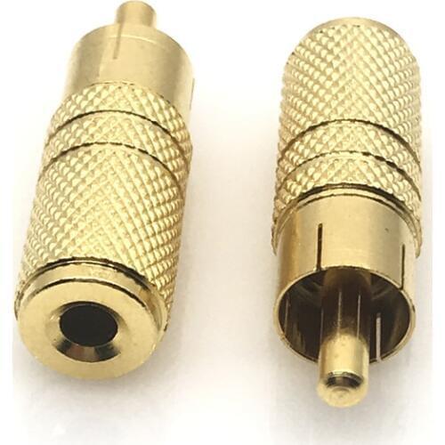3.5mm Female Audio plug to RCA Male Socket 3.5 Plug jack Adapter Connector For Microphone