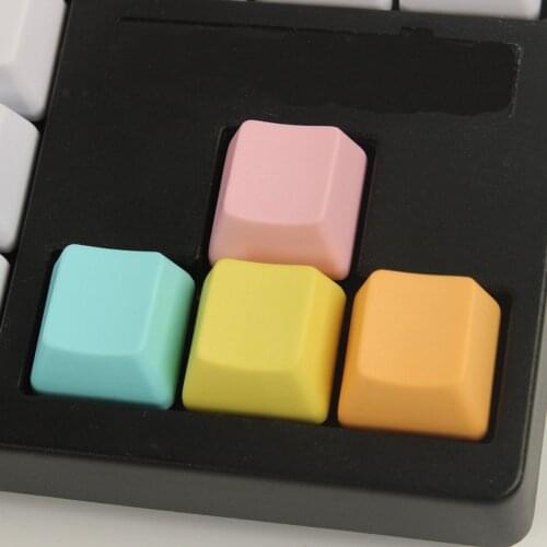 4pcs PBT Blank Keycaps For Cherry Mx Switch Mechanical Gaming Keyboard WASD OEM Profile Colorful Keycaps Direction Arrow Keycaps
