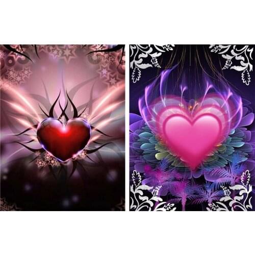 5D Diy Full art Diamond Painting Heart Cross Stitch Diamond Embroidery Cartoon Wall Stickers Handmade Gift Decoration For Home