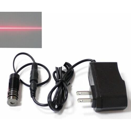 Red Laser Line Diode Module 650nm 250mw 3-5V 14.5x45mm with Adapter