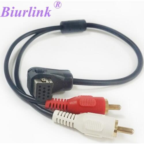Biurlink Car Stereo Audio RCA Input Cable Adapter for Pioneer IP-Bus Port