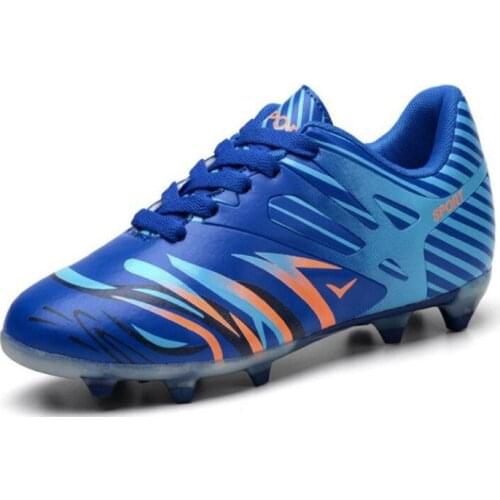2021 Trend Kids Boy Girls Outdoor Soccer Cleats Shoes TF/FG Ankle Top Football Boots Soccer Training Sneakers Child Sports Shoes