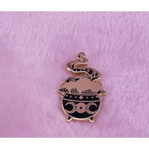 Witchy Cauldron enamel Pin Advanced potion making brooch