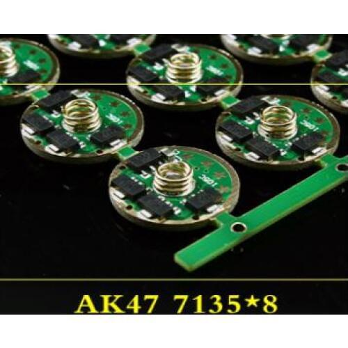 1pcs Flashlight Driver 5 modes 17MM 3-4.5V Circuit Board for Q5 R5 T6 U2 DIY parts Torch accessories 7153*8