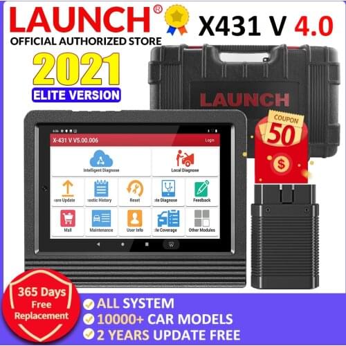 LAUNCH X431 V V4.0 Car Full System Professional Diagnostic Tools ECU Coding 30+Reset auto OBD2 Car diagnostics Pro mini