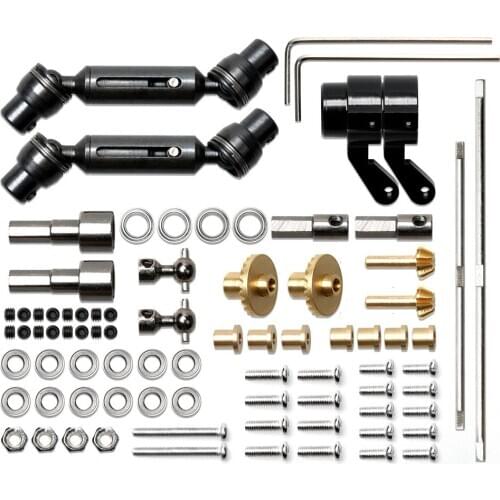 For D90 D91 RC Car Upgrade Full Metal Bridge Shaft Drive Shaft Toolkit Accessories Spare Parts