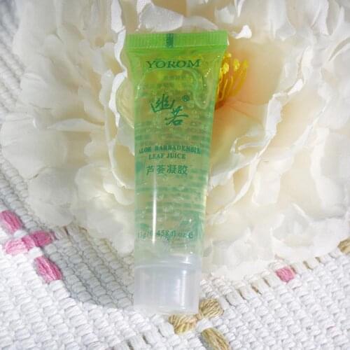 13ml Aloe Vera Gel Soothing Moisturizing Natural Plants Makeup Primer Repair Skin Face Skin Acne Care Treatment Base Cream R5Z3