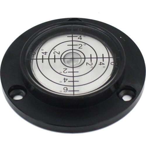 HACCURY Round Spirit Level Bubble vials Metal disc Bubble Levels size 50x9mm