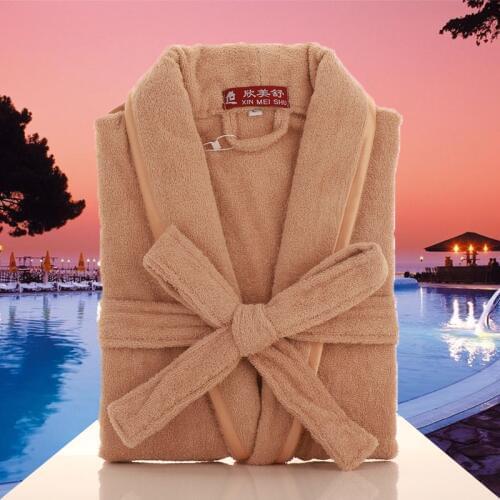 Mens Kimono Bathrobe 100% Cotton Mens Robes Plus Size Lightweight Long Robe For Men Absorption After Shower Bathrobe Sleepwear