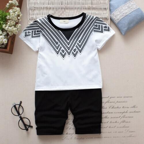 1-5year 1set Suits Cartoon summer Short Sleeve cotton short-sleeved Childrens Girl suit Kids baby clothes toddler girl clothe